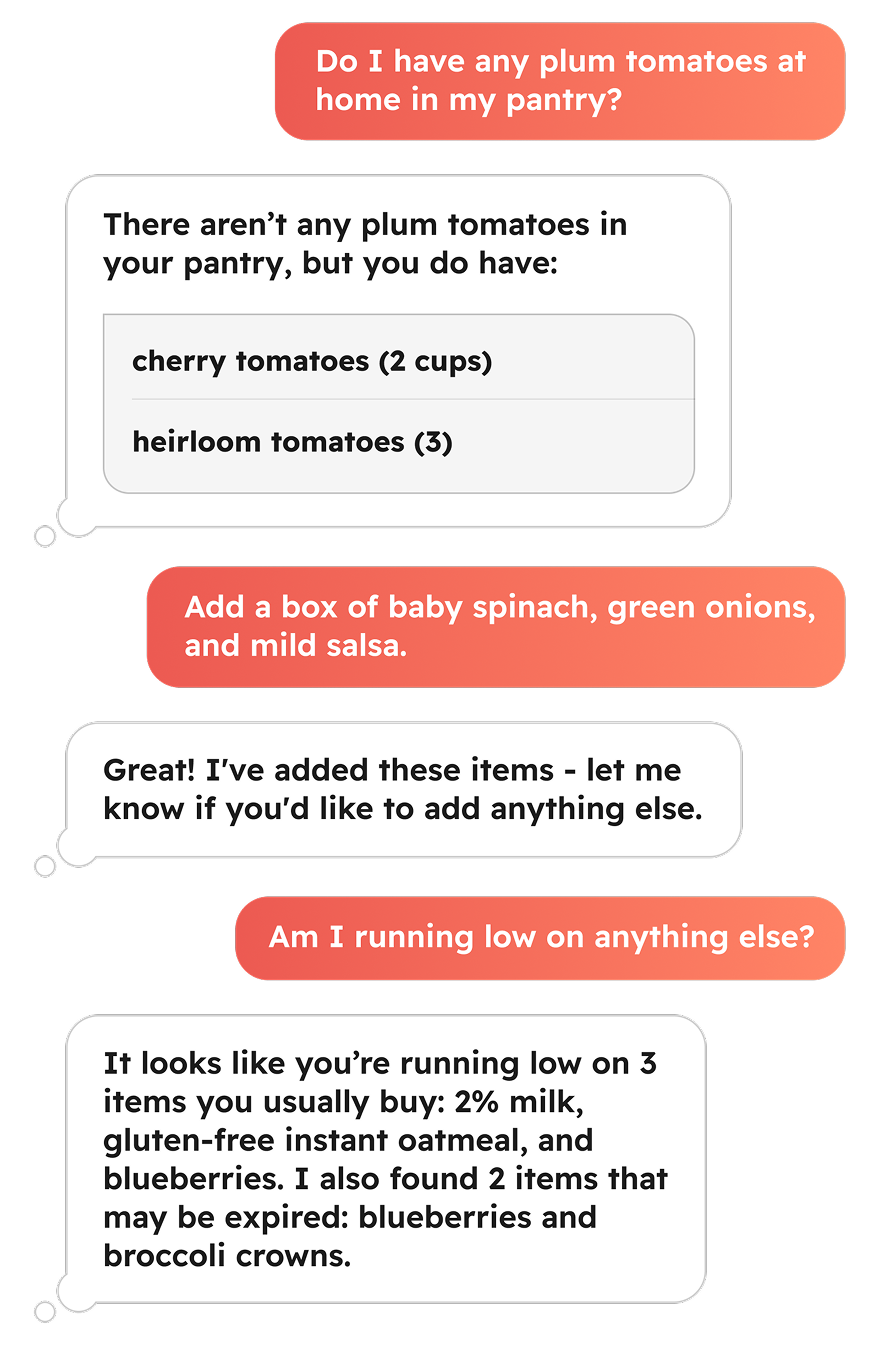 Pantry Tracking - Check what ingredients you have at home